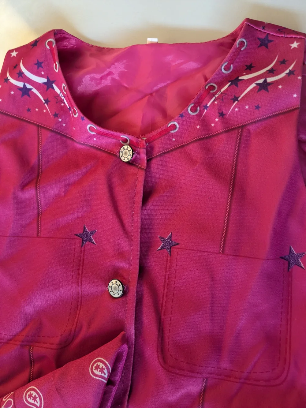 Cowgirl Barbie Pink Star Flare Pants Set Girl Costume